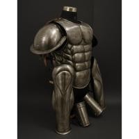 ราคา ชุดเกราะกล้ามเนื้อโรมันสีเมทัลลิกเข้ม Dark Metallic Roman Muscle Armor Set Gladiaก้าวเข้าสู่โลกของนักรบและตำนาน (53400616049)