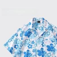 ราคา hawaii shirt เชิ้ตลายดอก นาย เสื้อเชิ้ตแขนสั้น ผ้าเรยอน สีมัดย้อม สไตล์วินเทจ เหมาะกับเดินชายหาด สําหรับผู้ชาย (45551975383)
