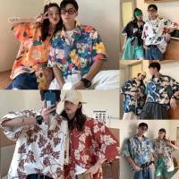 ราคา เสื้อเชิ้ตลายดอกไม้ทุกคู่ทรงหลวมฮาวายสไตล์ฤดูร้อนบาง (28478516509)
