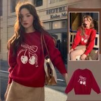 ราคา เสื้อกันหนาวกันหนาวสไตล์เกาหลี เสื้อถักไหมพรมแขนยาวผูกโบว์ผูกเชือก (48001480693)