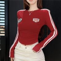 ราคา ท็อปส์แขนยาวสำหรับผู้หญิง รัดรูป เซ็กซี่ ทำจากผ้าฝ้าย (43624127866)