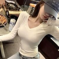 ราคา ท็อปส์ซูสำหรับผู้หญิง สวมใส่สบาย เซ็กซี่และรัดรูป เหมาะสมกับแขนยาว (57601035461)