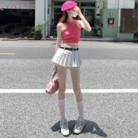 ราคา กระโปรงสั้นมิดิกึ๊บ สีขาวยาวพอดีตัวพร้อมเข็มขัด ลายลูกไม้ ทรงเอ เพื่อความเซ็กซี่และเผยเอวสูง (42126377420)