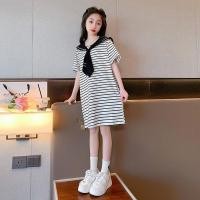 ราคา กระโปรงแฟชั่นสำหรับผู้หญิง สไตล์ทหารทะเล ชุดลายแขนสั้นเสื้อยืดหลวม (42518330286)