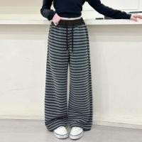 ราคา กางเกงตรงลายข้าวเหนียว สไตล์เกาหลี ขากว้าง แฟชั่นใหม่ (42518330230)