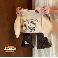 ราคา ชุดแฟชั่นใบไม้ร่วง ลายการ์ตูนขนแกะ พิมพ์เสือดาว สไตล์เวสเทิร์น ชุดสองชิ้น (53451231581)