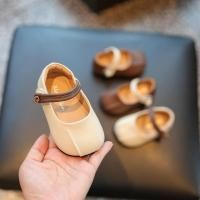 ราคา สาวรองเท้าหนังแฟชั่นที่เรียบง่ายเวอร์ชั่นเกาหลีรองเท้าปากตื้นสีทึบเด็กสาวเจ้าหญิงรองเท้านุ่มแต่เพียงผู้เดียวเด็กรองเท้าเด็กวัยหัดเดิ (43474379914)