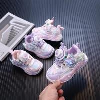 ราคา รองเท้ากีฬาแฟชั่นใหม่สำหรับเด็กหญิงอายุ 1 6 ปี มีปุ่มหมุนและไฟled (42174599996)