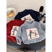 ราคา เสื้อกันหนาวหนาน้ำหนักสำหรับเด็ก เสื้อถักสวมหัว อบอุ่นสำหรับฤดูหนาวและใบไม้ร่วง (49901256379)