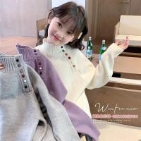 ราคา เสื้อกันหนาวเด็กผู้หญิง ครึ่งคอเต่า ขนาดกลาง ใหญ่ สำหรับฤดูหนาว ใหม่ปี 2025 (44801261503)