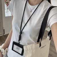 ราคา หนังใส่นามบัตรแฟชั่นสีดํารองรับการ์ด4ใบขึ้นไปป้ายพร้อมสายคล้องคอยาวบัตรทํางานบัตรเข้างานป้ายชื่อพนักงานที่ใส่บัตรวิทยาเขต (55300094714)