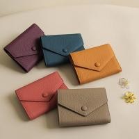 ราคา Cowhide กระเป ๋ าสตางค ์ ผู ้ หญิงสีทึบกระเป ๋ าสตางค ์ หนังสําหรับสาวผู ้ หญิงเหรียญพรีเมี ่ ยมกระเป ๋ าสตางค ์ ขนาดเล ็ กสาวกระเป ๋ าการ ์ ดกระเป ๋ าเหรียญ (24106175557)