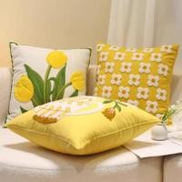 ราคา นอร์ดิกดอกไม้หมอนห้องนั่งเล่นครีมโซฟาเบาะดอกไม้รุ่นห้องอ่าวหน้าต่างเบาะปกสํานักงานหมอนรถ007 คุณ (43600775801)