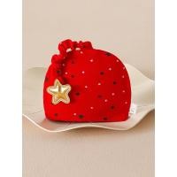 ราคา หมวกบีนนี่พิมพ์ลายดาว สไตล์จีน สีแดง สำหรับทารกแรกเกิดถึง 6 เดือน (50600799140)
