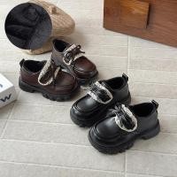 ราคา บูทหนังกลับสำหรับเด็ก 1 12 ปี แบบ VELCRO พร้อมซับขนแกะ สไตล์เกาหลี (54251561501)