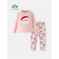ราคา ชุดนอนคริสต์มาสสำหรับเด็กผู้หญิง แขนยาว ออกแบบวันหยุดปักลาย ชุดลำลองฤดูหนาวน่ารัก (51501785688)