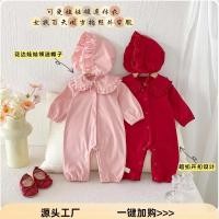 ราคา เดรสลูกไม้ลายดอกไม้สำหรับเด็กผู้หญิง คอปก สามารถถอดฮู้ดได้ (45651408324)