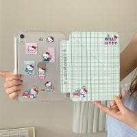 ราคา Mint สีเขียวลายสก๊อต kt Cat Apple ipad11 เคสแท็บเล็ต air7 mini6 7 กันกระแทก ipad case 10 Air4 5 กรณี iPad เคสไอแพด air6 ไอแพดเจน11 เคสไอแพด air4 เคส ipad gen9 เคส ipad case ipad gen 10 case ipad air5 