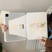 ราคา แมวน่ารัก iPad air4 5 6 7 แท็บเล็ตป้องกันกรณี 11th Generation หมุนอะคริลิค 9th Generation Apple iPad Pro 11A16 10th Generation 11th Generation iPad 10 กรณี air5 iPad air 6 iPad 10 2 นิ้ว pro2024 iPad 