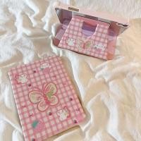 ราคา ลายสก๊อตผีเสื้อ iPad air4 5 6 7 แท็บเล็ตป้องกันกรณี 9th Generation หมุนอะคริลิค 8th Generation Apple iPad Pro 11th Generation A16 10th Generation 11th Generation iPad gen 10 กรณี air5 iPad air 6 iPad 