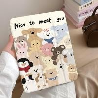 ราคา สัตว์ iPad10 9 8 รุ่น MINI7 แท็บเล็ตป้องกันกรณี pro37 ซม A16 เคสแท็บเล็ต air6 5 เคสป้องกันสไตล์ใหม่ 11th Generation iPad gen 10 เคสน่ารัก air5 iPad air 6 การ์ตูน iPad 10 2 นิ้ว pro2024 iPad mini7 (283
