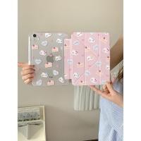 ราคา ใหม่เค้กสีชมพู KT Cat พิมพ์ เคสไอแพด air4 เคส ipad gen9 เคส ipad case ipad gen 10 case ipad air5 case ipad air 6 ปากกา iPad iPad air6 5 เคสป้องกัน 37 ซม พร้อมช่องเสียบปากกา ipad10 หญิง 10 9 กันกระแทก 