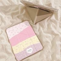 ราคา เย็บสีชมพูลายสก๊อตดอกไม้ Apple iPadpro2024 เคสป้องกันแท็บเล็ต iPad11 เคสป้องกันแท็บเล็ต air4 5 เคส ipad เคสไอแพด air6 ไอแพดเจน11 เคสไอแพด air4 เคส ipad gen9 เคส ipad case ipad gen 10 case ipad air5 เค