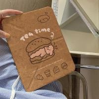 ราคา Brown Burger Puppy พิมพ์ Apple iPad air6 5 เคสแท็บเล็ตพร้อมช่องเสียบปากกา ipad10 เคสกันกระแทก iPad เคสไอแพด air6 ไอแพดเจน11 เคสไอแพด air4 เคส ipad gen9 เคส ipad case ipad gen 10 case ipad air5 เคสไอแพ