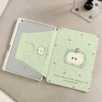ราคา Green Apple iPad air4 5 6 7 เคสป้องกัน 10th Generation หมุนอะคริลิค 9th Generation Apple iPad Pro 11A16 10th Generation 2025 11th Generation iPad gen 10 Case air5 iPad air 6 iPad 10 2 นิ้ว pro2024 iPa