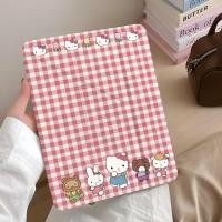 ราคา ลายสก๊อต kt Cat iPad pro37 ซม A16 เคสป้องกัน mini7 เคสแท็บเล็ต 10 9 8 รุ่น air6 5 เคสป้องกันสไตล์ใหม่ 11th Generation iPad gen 10 เคสน่ารัก air5 iPad air 6 การ์ตูน iPad 10 2 นิ้ว pro2024 iPad mini7 (4