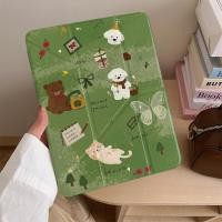 ราคา ใหม่ Green Apple ipad10 เคสป้องกัน air6 เคสแท็บเล็ต air5 4 ipad case pro2024 การ์ตูน Mini7 เคสน่ารัก iPad Apple เคสแท็บเล็ต เคสไอแพด air6 ไอแพดเจน11 เคสไอแพด air4 เคส ipad gen9 เคส ipad case ipad gen 