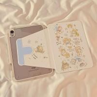 ราคา แมวน่ารัก iPad air4 5 6 7 แท็บเล็ตป้องกันกรณี 10th Generation หมุนอะคริลิค 11th Generation Apple iPad Pro 11A16 10th Generation 11th Generation iPad gen 10 กรณี air5 iPad air 6 iPad 10 2 นิ้ว pro2024 