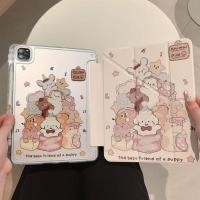 ราคา IPad air4 5 เคสป้องกันแท็บเล็ต iPad11 air7 เคสป้องกัน iPad5 รุ่นแม่เหล็ก Pro37 ซม พร้อมช่องเสียบปากกาสไตล์ใหม่ 11th Generation iPad gen 10 เคสน่ารัก air5 iPad air 6 การ์ตูน iPad 10 2 นิ้ว pro2024 iPad