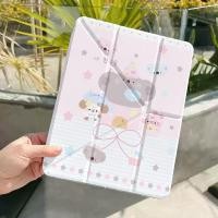 ราคา ใหม่น่ารักสีชมพู Apple ipad10 เคสแท็บเล็ต air6 เคสป้องกัน air5 4 iPad case pro2024 การ์ตูน 9 8 รุ่นเคส iPad เคสไอแพด air6 ไอแพดเจน11 เคสไอแพด air4 เคส ipad gen9 เคส ipad case ipad gen 10 case ipad air