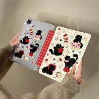 ราคา Splash Ink Cat Apple ipad11 เคสแท็บเล็ต air7 6 case ipad10 Shock resistant mini7 เคสหญิง iPad เคสไอแพด air6 ไอแพดเจน11 เคสไอแพด air4 เคส ipad gen9 เคส ipad case ipad gen 10 case ipad air5 เคสไอแพดเจน1