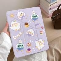 ราคา เป็ดน่ารัก ipad10 9 8 รุ่น MINI7 เคสแท็บเล็ต pro37 ซม A16 เคสป้องกัน air6 5 เคสป้องกัน 2025 สไตล์ใหม่ 11 รุ่น ipad case gen 10 เคสน่ารัก air5 ipad air 6 เคสการ์ตูน iPad 10 2 นิ้ว pro2024 ipad มินิ7 (5
