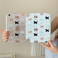 ราคา ลูกแมวลายสก๊อตน่ารัก Apple iPad pro2024 เคสแท็บเล็ต mini6 พร้อมช่องเสียบปากกา air7 Bow Knot 2025 สไตล์ใหม่ 11th Generation เคส iPad gen 10 เคสน่ารัก air5 ipad air 6 เคสการ์ตูน iPad 10 2 นิ้ว pro2024 i