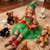 ราคา ชุดแฟนซีเจ้าหญิงสีแดงและเขียวสำหรับงานปาร์ตี้คริสต์มาส พร้อมถุงน่องและหมวก (55901031607)