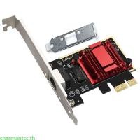 ราคา Charmantcc 2500Mbps PICE ถึง RJ45 อะแดปเตอร์เครือข่าย RTL8125B ชิป 2 5Gbps การ์ดเครือข่าย Gigabit Ethernet Controller Ad (55550781820)