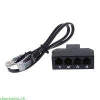 ราคา Charmantcc 6P4C RJ11 หญิงชาย RJ45 8P8C 1 ถึง 4 Splitter การเชื่อมต่อสายโทรศัพท์ (47900801873)