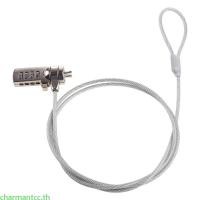 ราคา Charmantcc เงินรหัสล็อคสายรักษาความปลอดภัย 4 หลักรหัสผ่านล็อคความปลอดภัย Anti theft Chain สําหรับ Latch สําหรับ Notebook (43165113618)