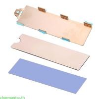 ราคา Charmantcc ทนทาน M 2 NVMe ฮีทซิงค์ทองแดง 2280 SSD ฮีทซิงค์ซิลิโคนแผ่นความร้อน Fine Workmanship Cooling Coolers (26924669790)