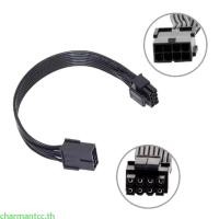 ราคา Charmantcc เมนบอร์ด CPU 8pin สาย 8P ถึง 4 4P Extender สายไฟ 18AWG สีดําแบนสาย 20 30 50 ซม (26824669688)