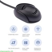 ราคา Charmantcc รถไมโครโฟน Mini 3 5 มม ไมโครโฟนแบบมีสายสําหรับรถยนต์เสียงสเตอริโอแฮนด์ฟรีสําหรับ DVD วิทยุ Player กาวประเภท Mini (56851517199)