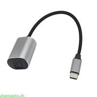 ราคา Charmantcc USB C ชายกับ SPDIF หญิงอะแดปเตอร์เสียงแล็ปท็อปคอมพิวเตอร์ Converter (53150772114)