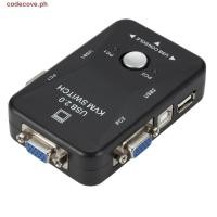 ราคา CODECOVE สวิตช์ VGA KVM 2 พอร์ต 2 in 1 Out Switcher USB 2 0 KVM Switch Splitter สวิตช์ปุ่มคู่มือ KVM VGA สะดวก USB 2 0 KVM Switcher สําหรับคอมพิวเตอร์ เมาส์ คีย์บอร์ด ดิสก์ U (28993157667)