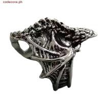 ราคา CODECOVE แหวนมังกร สไตล์พังก์วินเทจเรซัวร์ปีกแหวน เปิดประณีตโกธิคย้อนยุคสีดํามังกรแหวนอุปกรณ์เครื่องประดับ (54651531485)