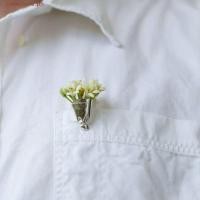 ราคา CODECOVE คลิปช่อดอกไม้สวมใส่ได้ เข็มกลัดดอกไม้เงินโลหะผสม ป้ายวินเทจอารมณ์ เข็มกลัดเสื้อผ้าโลหะสไตล์เกาหลี (50601708689)