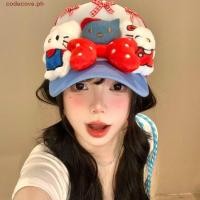 ราคา CODECOVE หมวกเบสบอลคิตตี้โบว์ หมวกเบสบอลคิตตี้น่ารักย2เค ใหม่ระบายอากาศปรับวัฒนธรรมย่อยผู้หญิงหมวกแหลมกลางแจ้ง (46500460576)
