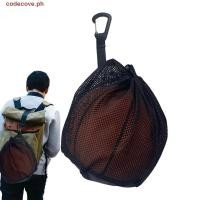 ราคา CODECOVE ถุงตาข่ายบอล คลิปหนีบเชือกบนถุงเก็บบาสเก็ตบอล กระเป๋าถือฝึกซ้อมกีฬากลางแจ้งผ้า อ็อกซ์ฟอร์ด กระเป๋าลูกเดี่ยวสําหรับกระเป๋าเป (44174945838)